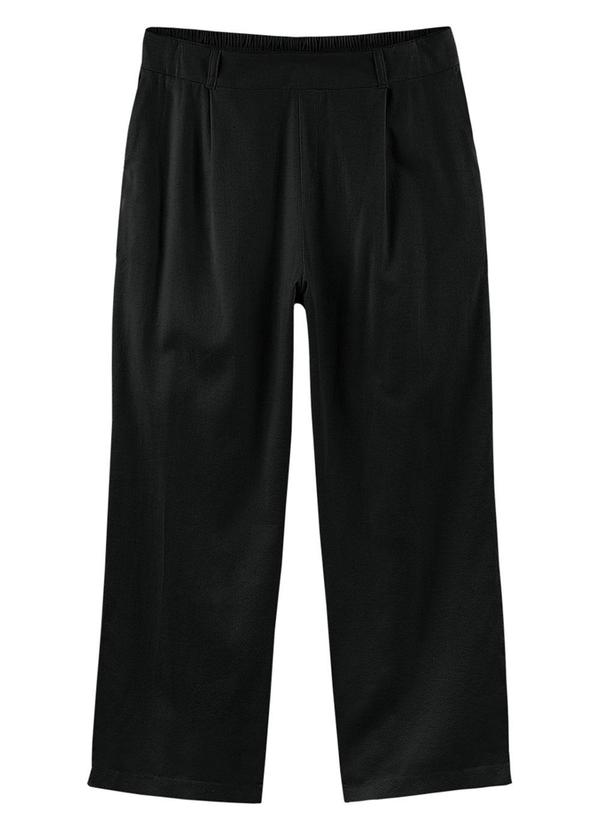 Rezzato - Calça Reta Alfaiataria Adulto Plus Size Preto 3