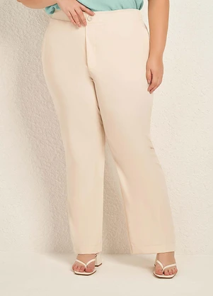 Lisamour - Calça Reta Branco - LISAMOUR