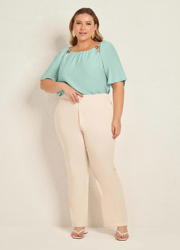 Lisamour - Calça Reta Branco 2