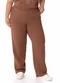 Malwee - Calça Reta em Moletom Plus Taupe - variação: Marrom