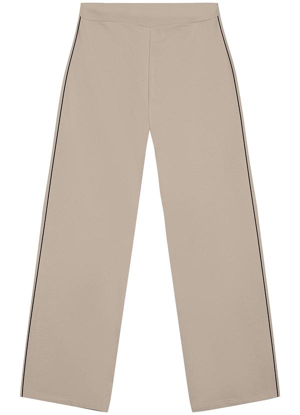 Malwee - Calça Reta Feminina em Moletom Plus Bege 6