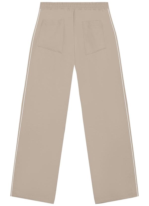 Malwee - Calça Reta Feminina em Moletom Plus Bege 7