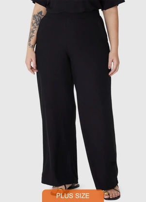 Malwee - Calça Reta Texturizada PlusPreto - MALWEE