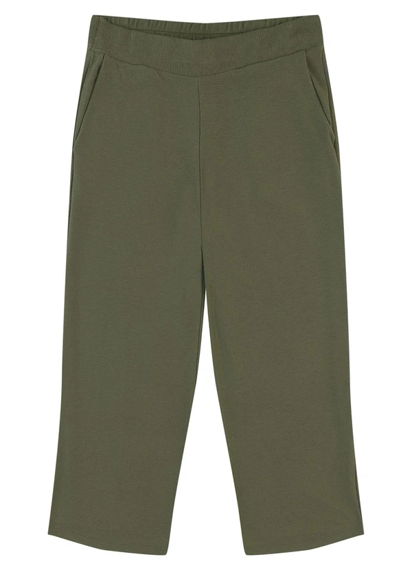 Malwee - Calça Reta Texturizada PlusVerde Militar 6