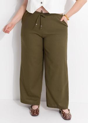 Cal�a (Verde) Tecido com Linho