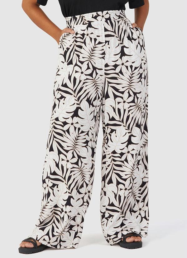 Malwee - Calça Viscose Feminina Preto