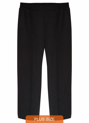 Malwee - Calça Wide Leg em Airflow Plus Preto - MALWEE