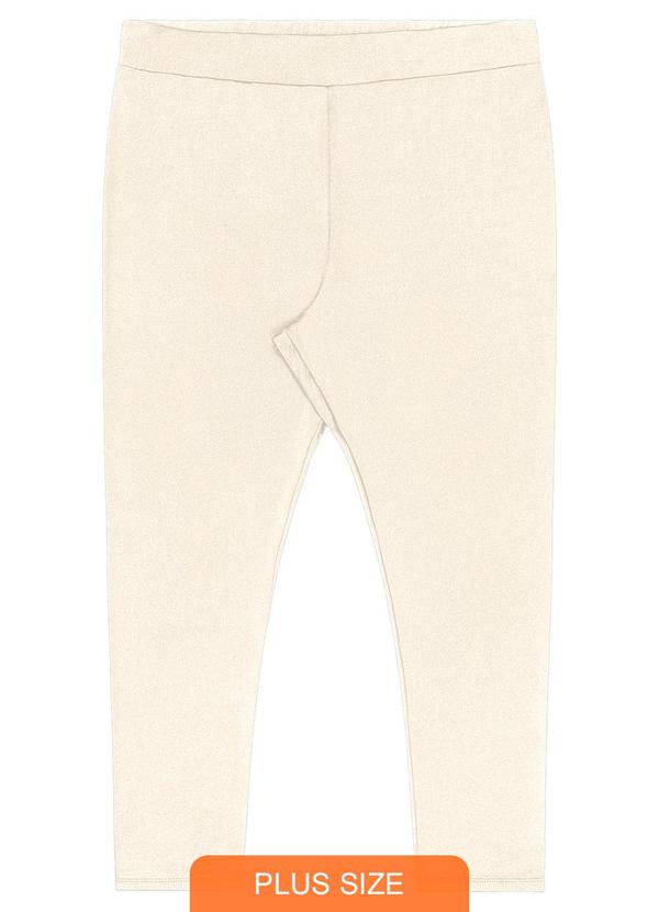Secret Glam - Legging Térmica Feminina Plus Size Bege