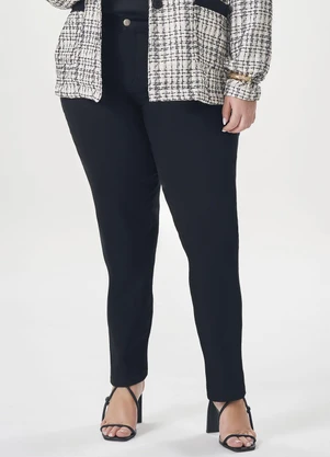 Lisamour - Calça Alfaiatada Skinny Preta - LISAMOUR