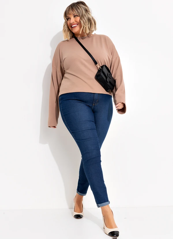 Marguerite - Calça Azul Escuro em Jeans com Elstano 3