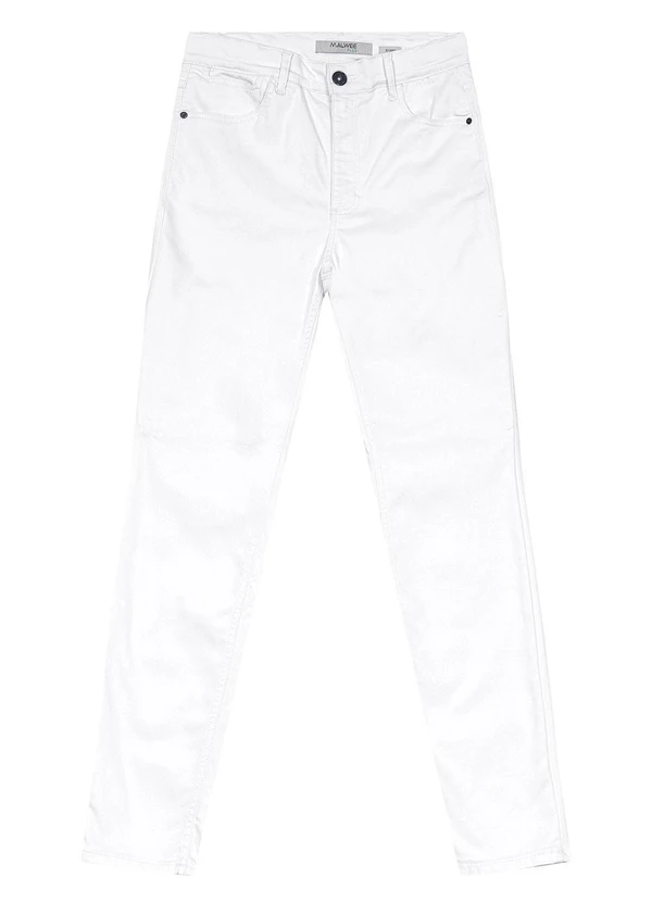 Malwee - Calça Branca Skinny em Sarja Flex Plus 11