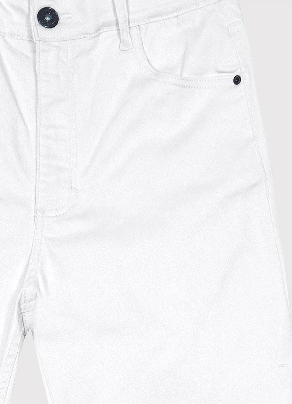 Malwee - Calça Branca Skinny em Sarja Flex Plus 2