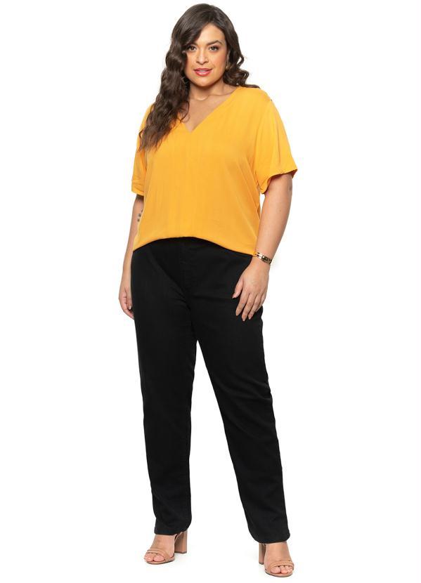 Secret Glam - Calça Feminina Skinny Plus Size Preto 2