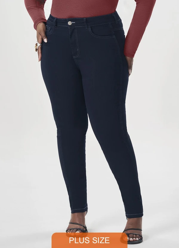 Lisamour - Calça Jeans Skinny Preta