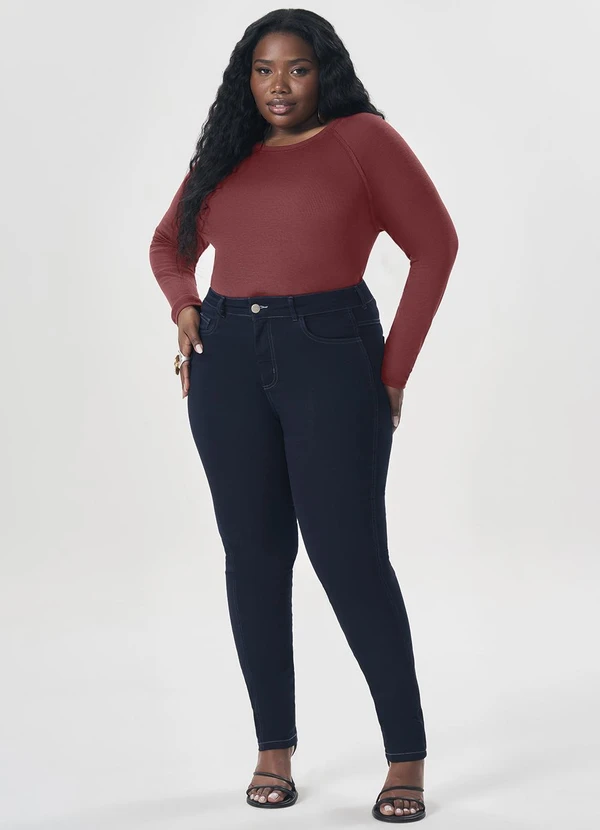 Lisamour - Calça Jeans Skinny Preta 2