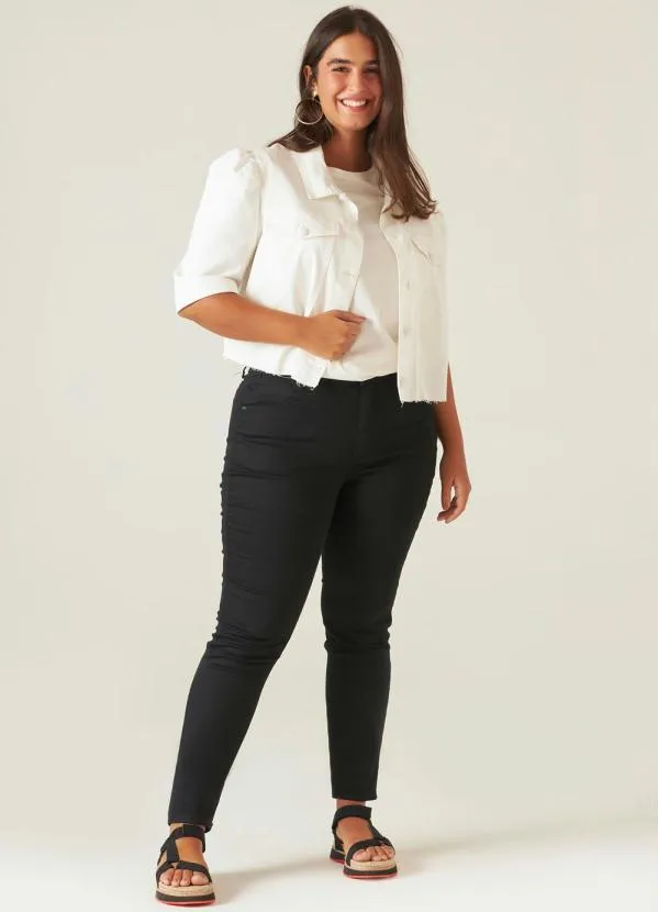 Malwee Plus - Calça Preta Skinny Feminina