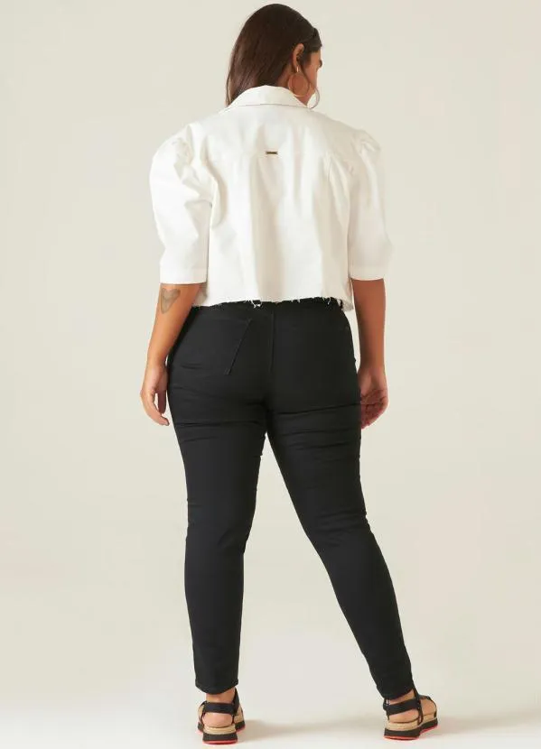 Malwee Plus - Calça Preta Skinny Feminina 8