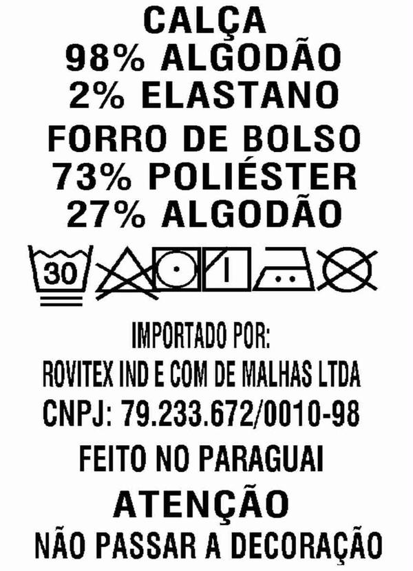 Secret Glam - Calca Skinny Sarja com Elastano Marrom 6