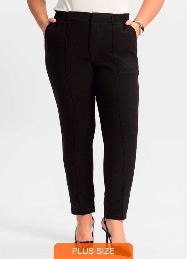 Secret Glam - Calça Alfaiataria Plus Size Preto