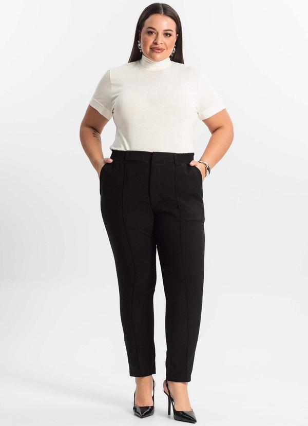 Secret Glam - Calça Alfaiataria Plus Size Preto 3