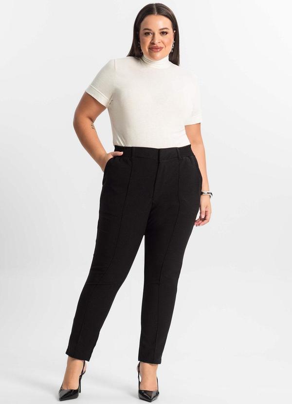 Secret Glam - Calça Alfaiataria Plus Size Preto 5