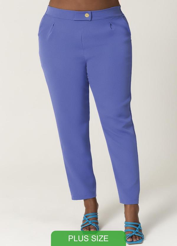Habana - Calça de Alfaiataria com Pregas Roxo