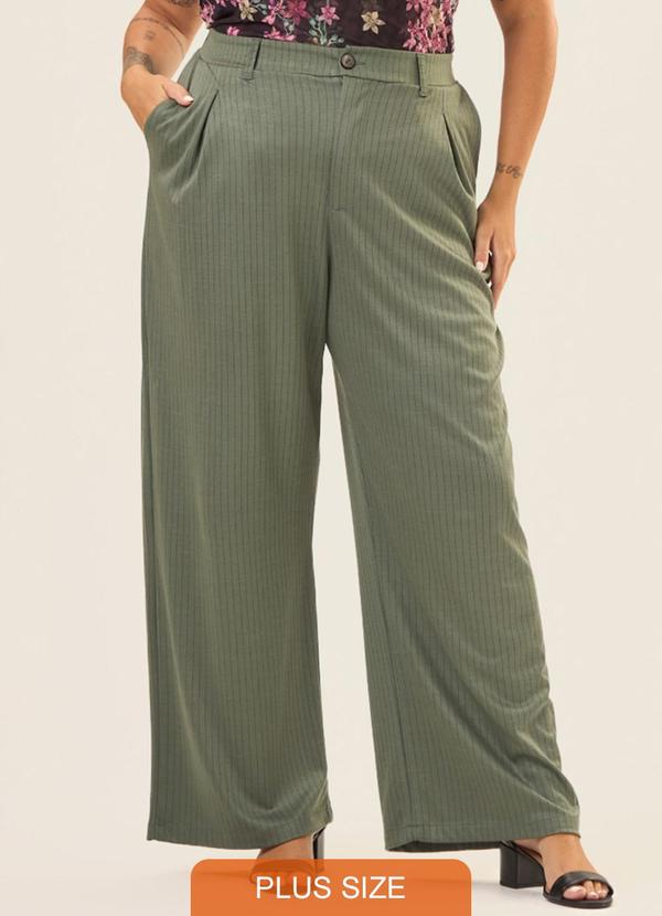 Cess - Calça de Alfaiataria Jacquard Acácia Verde