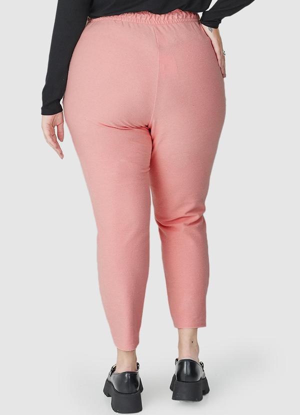 Malwee - Calça Feminina em Moletom Plus Rosa 2