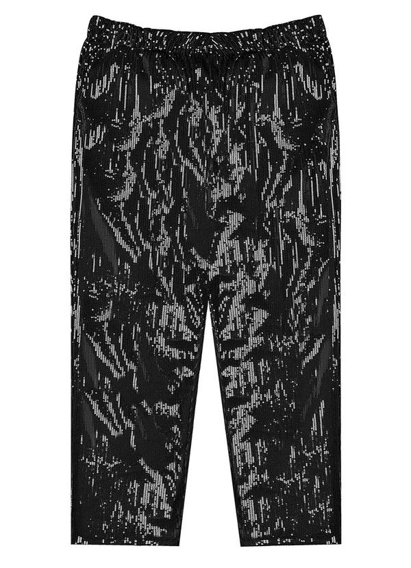 Secret Glam - Calça Feminina Plus Size em Paetê Preto 6