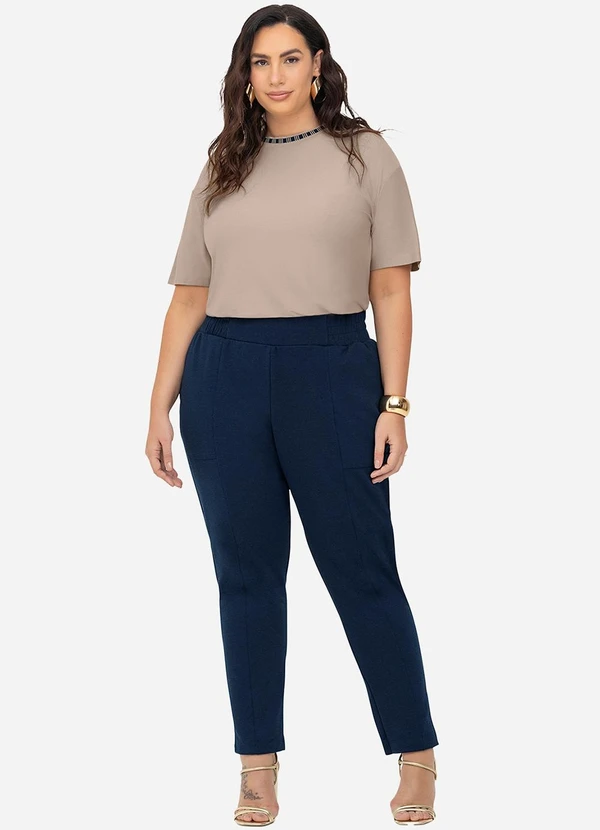 Secret Glam - Calça Plus Size Azul