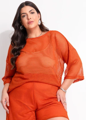 Marguerite - Blusa Ferrugem em Malha - MARGUERITE