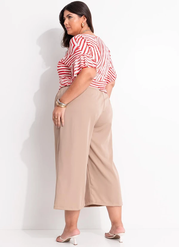 Marguerite - Blusa Listras Vermelhas em Malha de Viscose 7