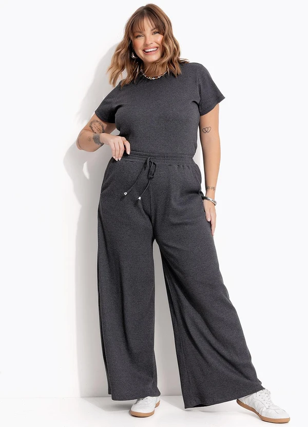 Marguerite - Blusa Mescla Escuro em Canelado 5