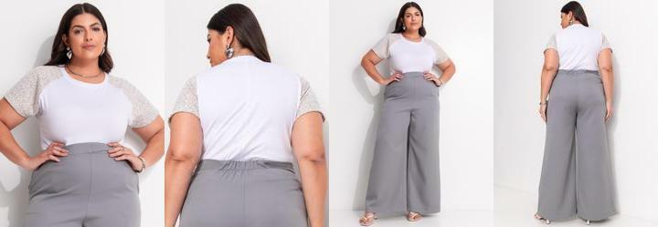 Blusa Off White em Malha Suede