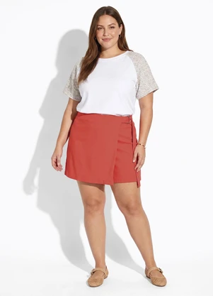Marguerite - Blusa Off White em Malha Suede - MARGUERITE