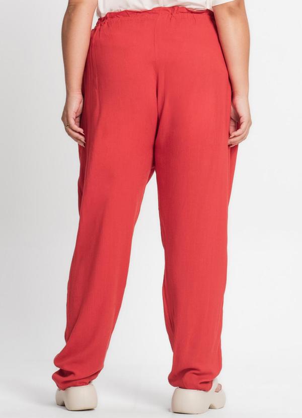 Secret Glam - Calça Viscose Feminina Vermelho 2