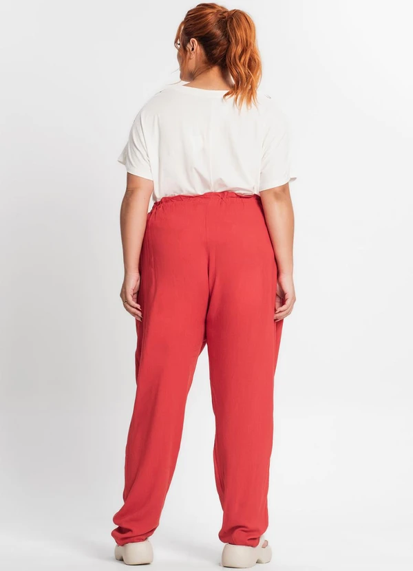 Secret Glam - Calça Viscose Feminina Vermelho