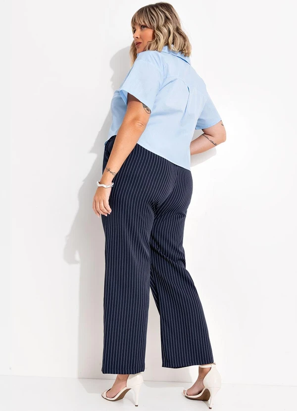 Marguerite - Camisa Azul Claro em Tricoline 4