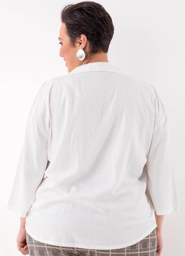 Marguerite - Camisa Branca em Tecido Plano 2