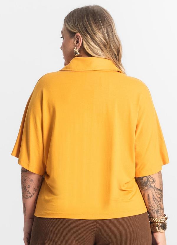 Secret Glam - Camisa Feminina Manga Curta Amarelo 2