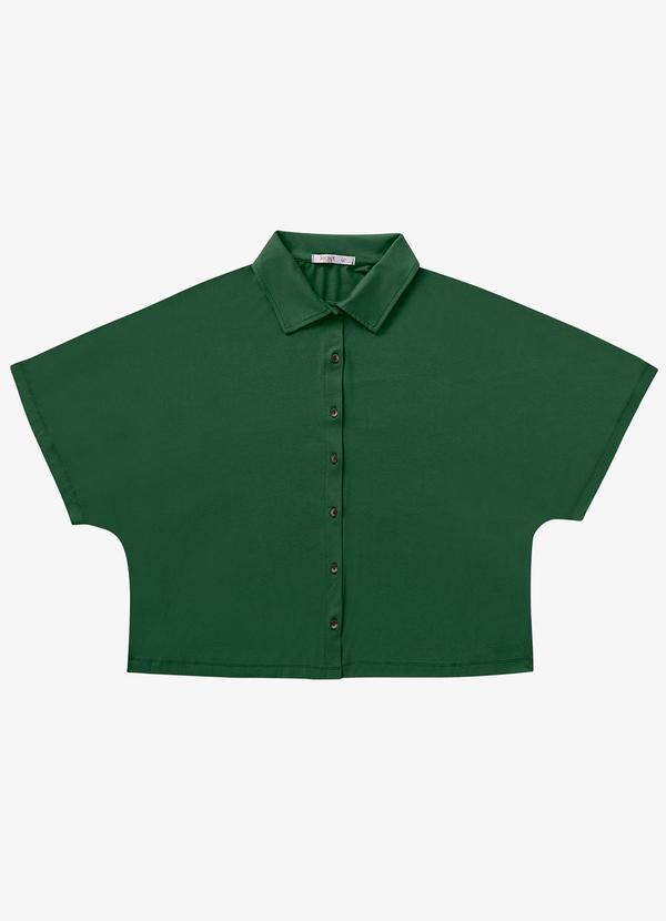 Secret Glam - Camisa Feminina Manga Curta Verde 2