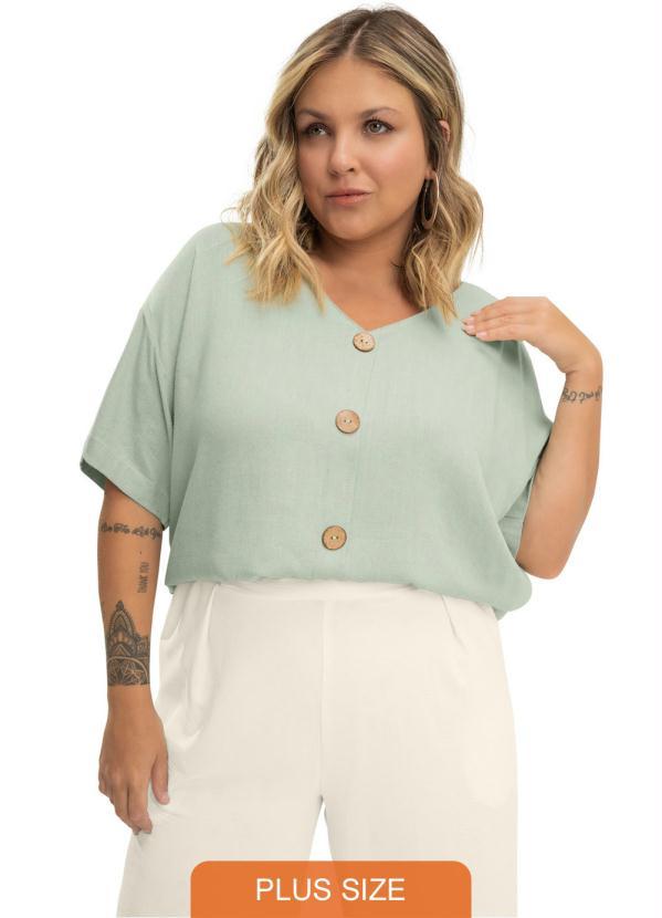 Secret Glam - Camisa Feminina Verde