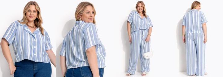 Camisa Listrado Azul de Botes