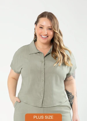 Plus Size Camisa Polo Feminina Gg Cativa Camisa Plus Size Gola