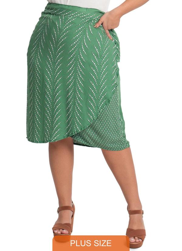 Secret Glam - Saia Viscose Feminina Verde