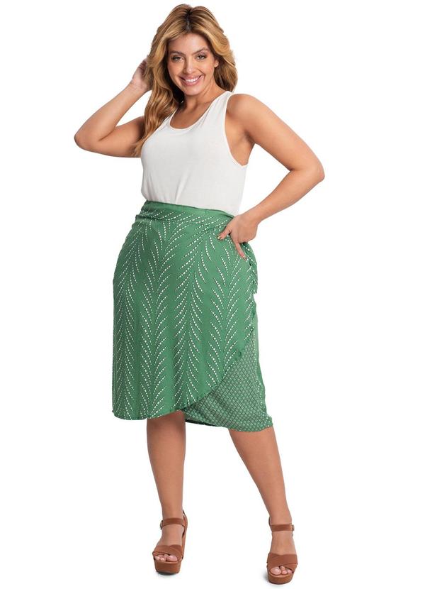 Secret Glam - Saia Viscose Feminina Verde 3