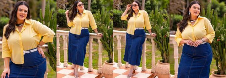 Camisa Amarelo em Tricoline