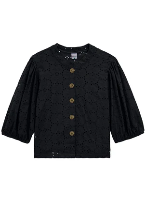 Malwee - Camisa Ampla Bordada PlusPreto - MALWEE