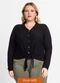 Secret Glam - Camisa Feminina Plus Size em Viscose Laranja - variação: Preto