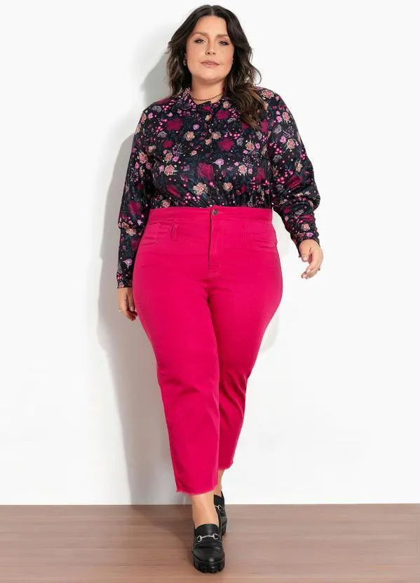 Marguerite - Camisa Floral com Mangas Bufantes Plus Size 3
